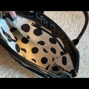 Kate Spade black patent leather satchel